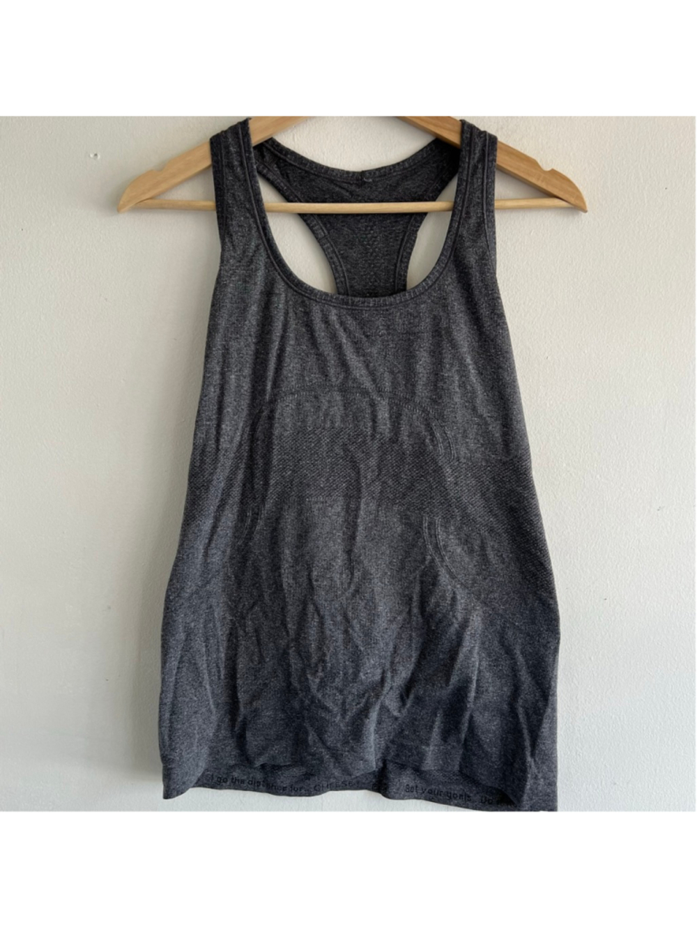 Lululemon Gray Racerback Tank Top Size 10